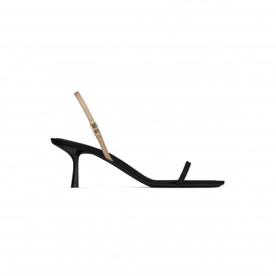 YSL JASPE SANDALS IN SATIN CREPE 8002239QNA21008